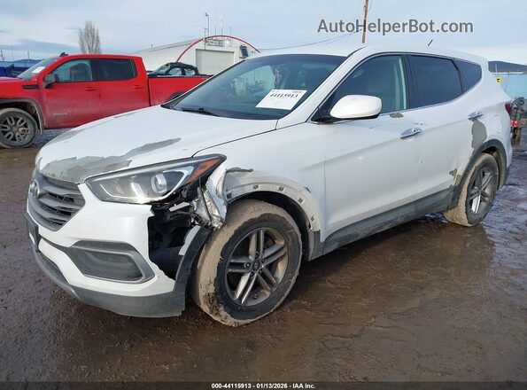 5NMZTDLB5JH080495 2018 HYUNDAI SANTA FE SPORT Белый Передняя левая четверть