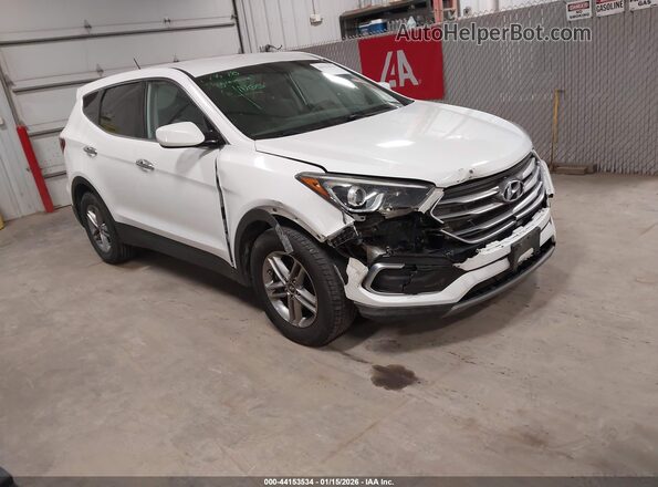 5NMZTDLB6JH107901 2018 HYUNDAI SANTA FE SPORT Белый Передняя правая четверть