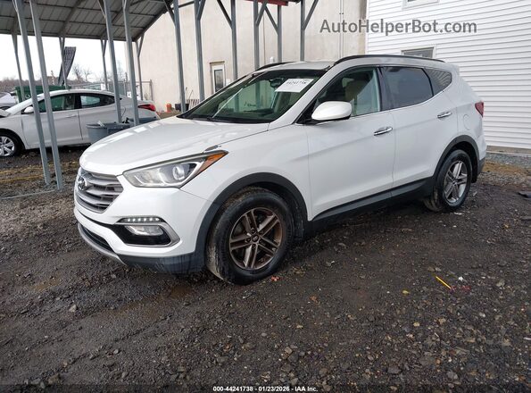 5NMZUDLB0HH007591 2017 HYUNDAI SANTA FE SPORT Белый Передняя левая четверть