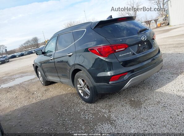 5NMZUDLB3HH011358 2017 HYUNDAI SANTA FE SPORT Черный Задняя левая четверть