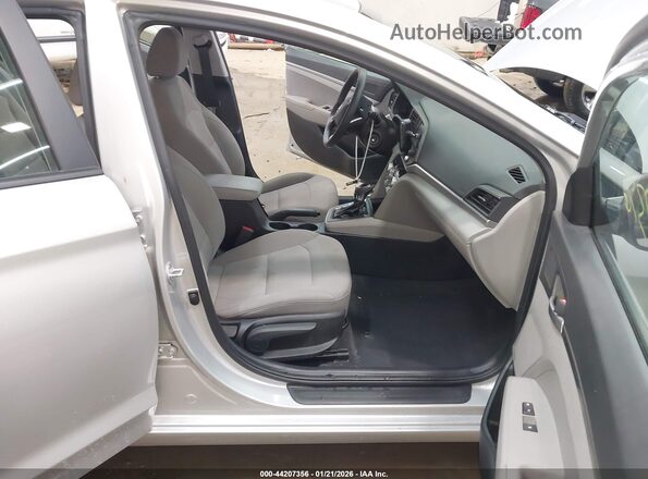 5NPD74LF2KH450128 2019 HYUNDAI ELANTRA Silver წინა სალონის ხედი