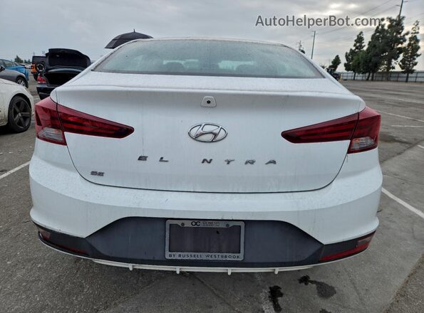 5NPD74LF5KH440130 2019 HYUNDAI ELANTRA White Widok z tyłu