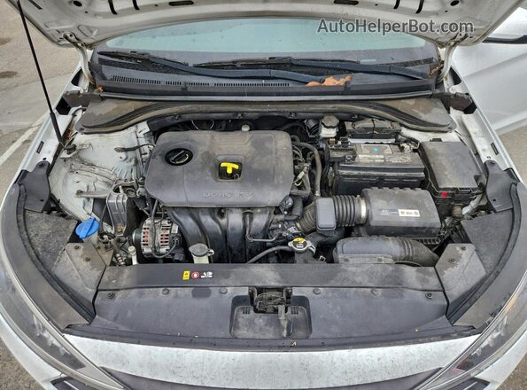 5NPD74LF5KH440130 2019 HYUNDAI ELANTRA White Widok wnętrza z tyłu