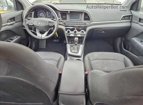 5NPD74LF5KH440130 2019 HYUNDAI ELANTRA White Widok deski rozdzielczej