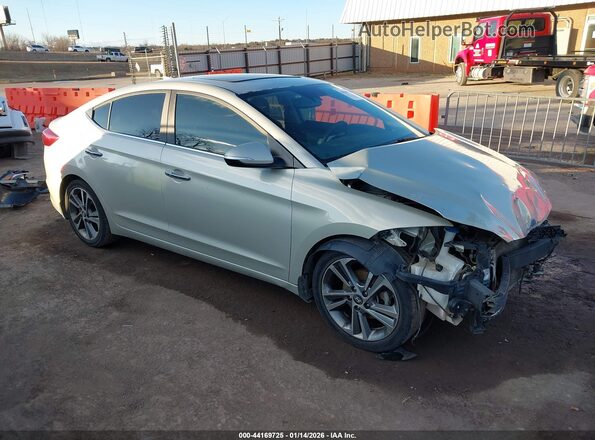 5NPD84LF0HH068993 2017 HYUNDAI ELANTRA Silver Delantero derecho