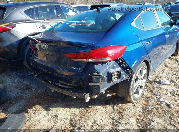 5NPD84LF0HH149198 2017 HYUNDAI ELANTRA Blue Trasero derecho