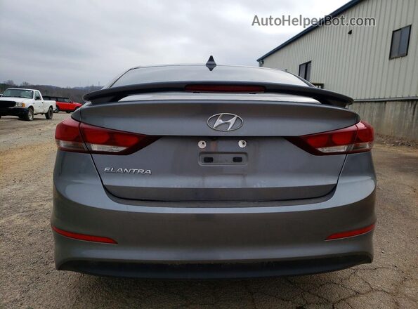 5NPD84LF0JH254264 2018 HYUNDAI ELANTRA Gray Widok z tyłu