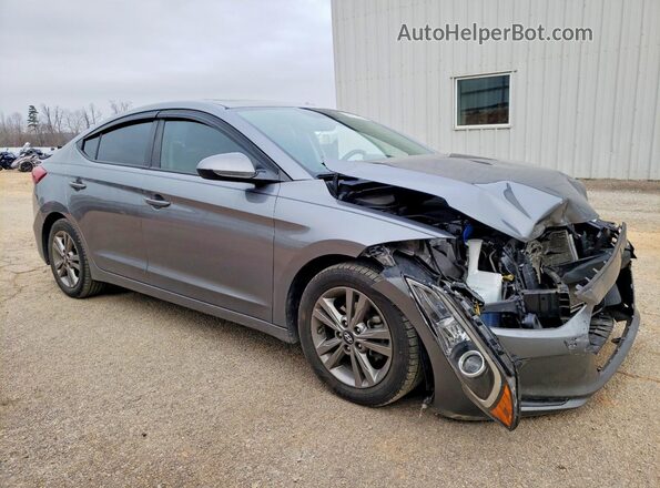 5NPD84LF0JH254264 2018 HYUNDAI ELANTRA Gray Przód prawy