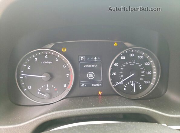 5NPD84LF0JH254264 2018 HYUNDAI ELANTRA Gray Widok zestawu wskaźników