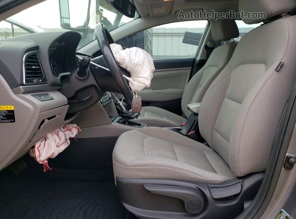 5NPD84LF0JH254264 2018 HYUNDAI ELANTRA Gray Widok wnętrza z przodu