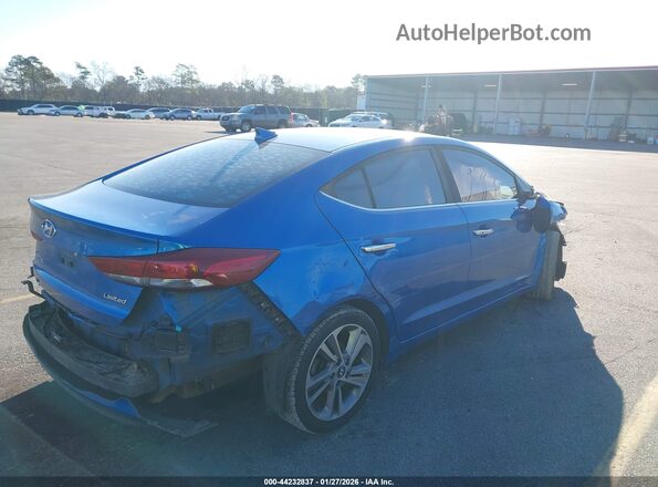5NPD84LF4HH114339 2017 HYUNDAI ELANTRA Синий Задняя правая четверть