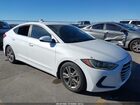 2018 Hyundai Elantra Sel White vin: 5NPD84LF5JH332523