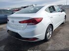 2019 Hyundai Elantra Sel White vin: 5NPD84LF5KH414625