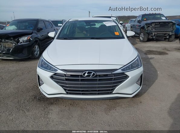 5NPD84LF5KH414625 2019 HYUNDAI ELANTRA White Вид щитка приладів
