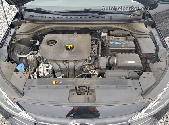 5NPD84LF9KH439110 2019 HYUNDAI ELANTRA Black Widok wnętrza z tyłu