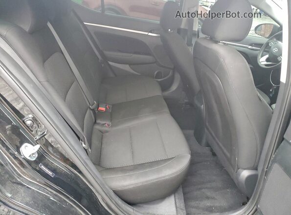 5NPD84LF9KH439110 2019 HYUNDAI ELANTRA Black Widok tylnych siedzeń