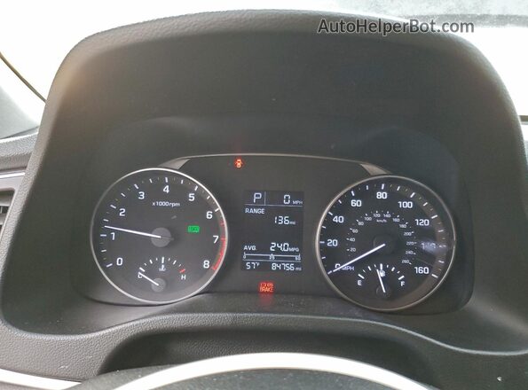 5NPD84LFXHH028985 2017 HYUNDAI ELANTRA Черный Вид щитка приборов