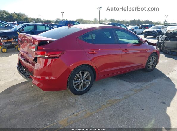 5NPD84LFXJH223118 2018 HYUNDAI ELANTRA Красный Задняя правая четверть