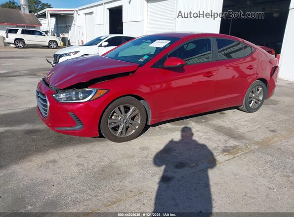 5NPD84LFXJH223118 2018 HYUNDAI ELANTRA Красный Передняя левая четверть