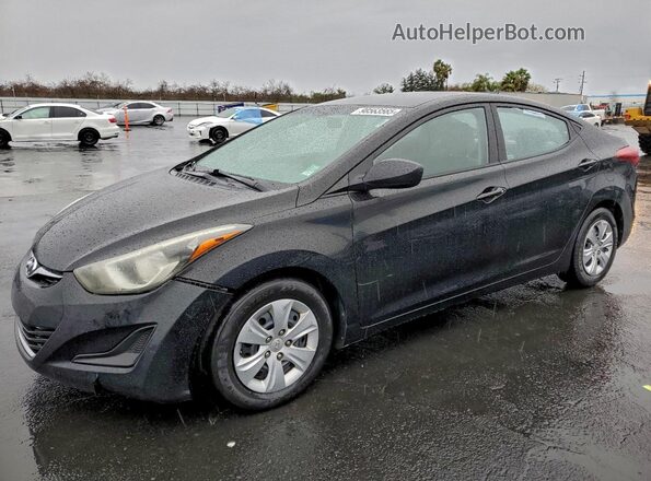 5NPDH4AE3GH711121 2016 HYUNDAI ELANTRA Black Front left