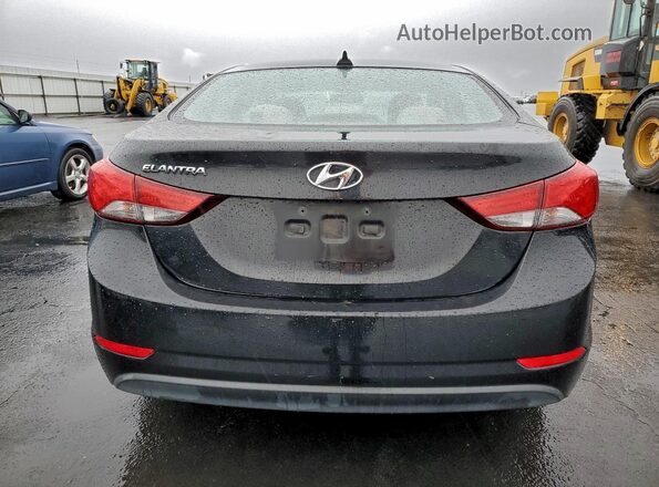 5NPDH4AE3GH711121 2016 HYUNDAI ELANTRA Black Rear view