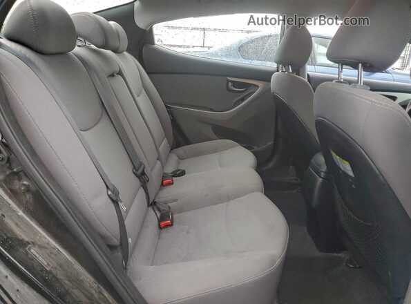 5NPDH4AE3GH711121 2016 HYUNDAI ELANTRA Black Rear seats view