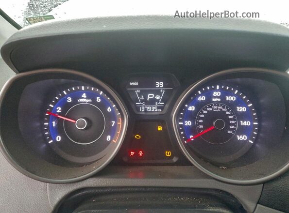 5NPDH4AE3GH711121 2016 HYUNDAI ELANTRA Black Instrument cluster view