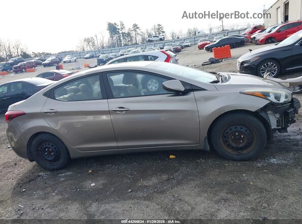 5NPDH4AE4GH771893 2016 HYUNDAI ELANTRA Коричневый Панорамный вид салона 360°