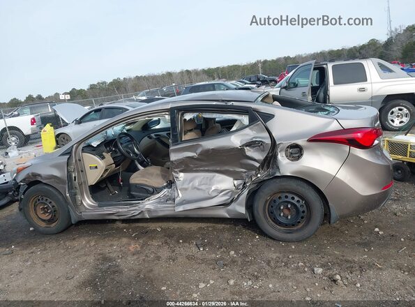 5NPDH4AE4GH771893 2016 HYUNDAI ELANTRA Коричневый 