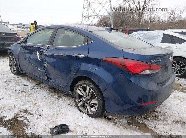 5NPDH4AE6GH742895 2016 HYUNDAI ELANTRA Blue Tył lewy