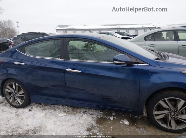 5NPDH4AE6GH742895 2016 HYUNDAI ELANTRA Blue Widok wnętrza 360 stopni