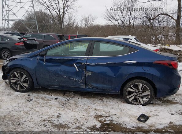 5NPDH4AE6GH742895 2016 HYUNDAI ELANTRA Blue 
