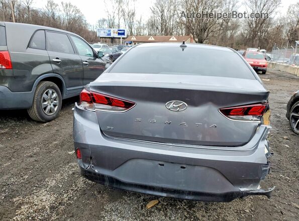5NPE24AF2JH698139 2018 HYUNDAI SONATA Gray Widok z tyłu