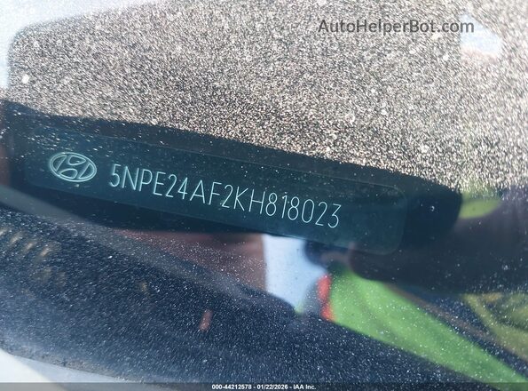 5NPE24AF2KH818023 2019 HYUNDAI SONATA Серебряный 
