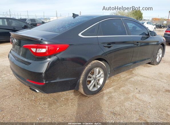 5NPE24AF3GH291018 2016 HYUNDAI SONATA Черный Задняя правая четверть