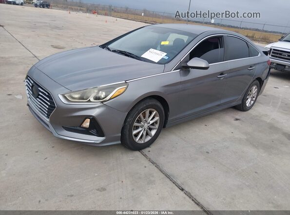 5NPE24AF4JH699728 2018 HYUNDAI SONATA Gray Przód lewy