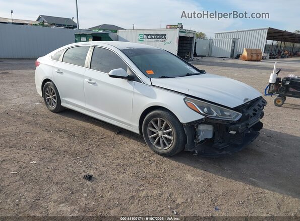 5NPE24AF5JH623497 2018 HYUNDAI SONATA White Przód prawy
