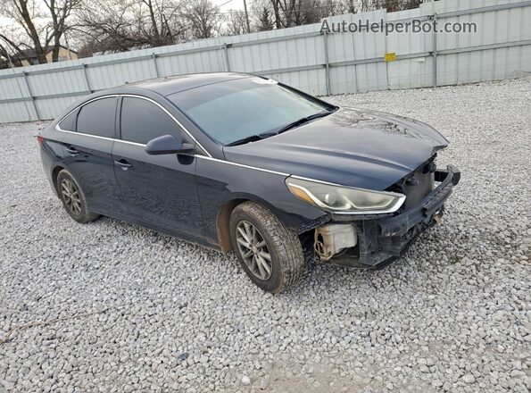 5NPE24AF5JH630904 2018 HYUNDAI SONATA Черный Передняя правая четверть