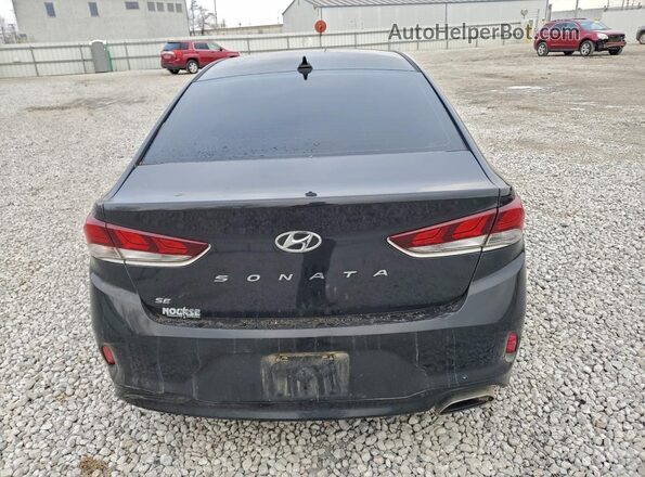 5NPE24AF5JH630904 2018 HYUNDAI SONATA Черный Вид сзади