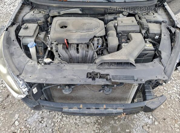 5NPE24AF5JH630904 2018 HYUNDAI SONATA Черный Вид задней части салона