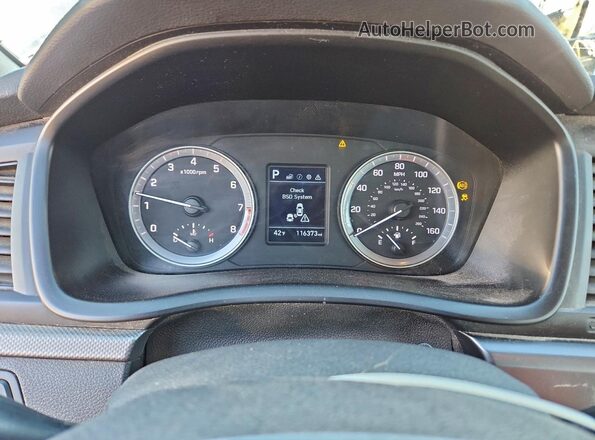 5NPE24AF5KH748498 2019 HYUNDAI SONATA Угольный Вид щитка приборов