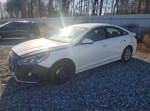 5NPE24AF5KH753197 2019 HYUNDAI SONATA Белый Передняя левая четверть