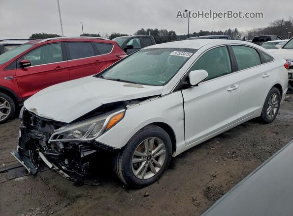 5NPE24AF6GH373924 2016 HYUNDAI SONATA Белый Передняя левая четверть