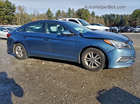5NPE24AF7GH432740 2016 HYUNDAI SONATA Синий Передняя правая четверть