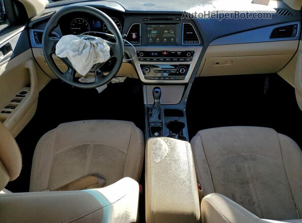5NPE24AF7GH432740 2016 HYUNDAI SONATA Синий Вид панели приборов