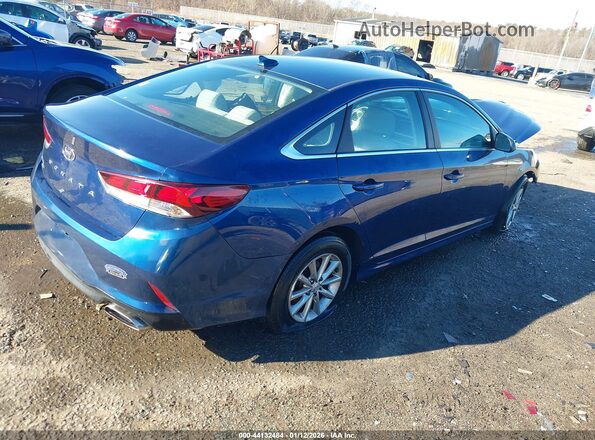 5NPE24AF8KH799672 2019 HYUNDAI SONATA Navy Задняя правая четверть