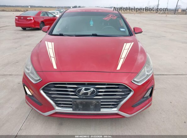 5NPE24AF9JH616813 2018 HYUNDAI SONATA Red Вид спереду