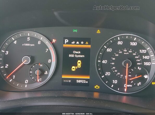 5NPE34AF0KH731069 2019 HYUNDAI SONATA Black Vista de los asientos traseros
