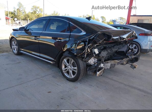 5NPE34AF0KH731069 2019 HYUNDAI SONATA Black Trasero izquierdo