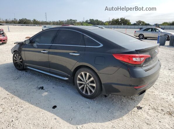 5NPE34AF1GH328791 2016 HYUNDAI SONATA Черный Задняя левая четверть